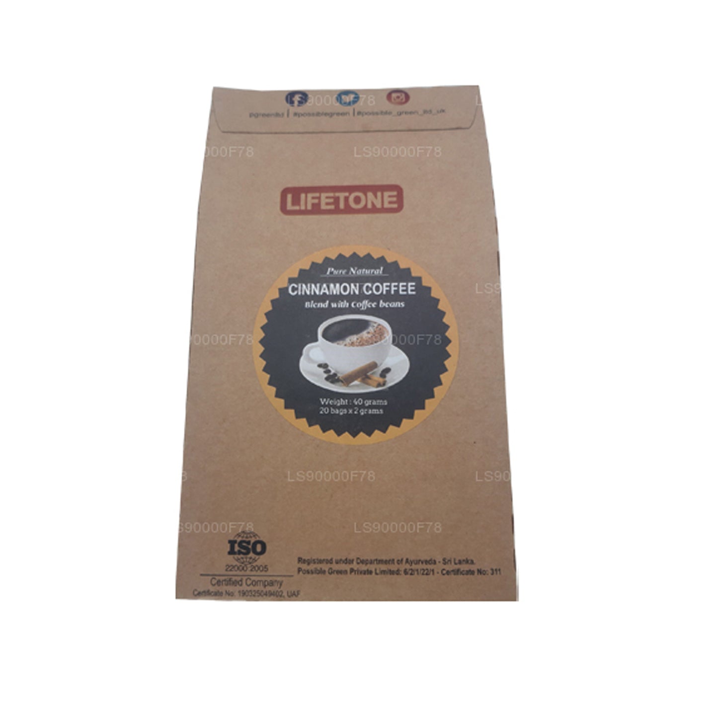 Lifetone Cinnamon Coffee (40g)