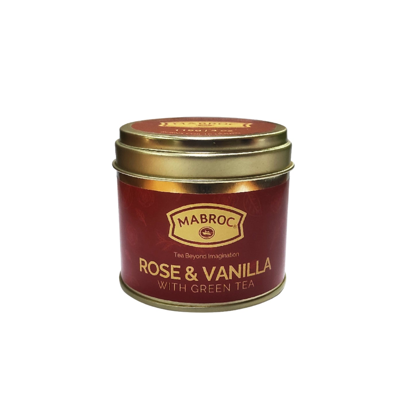 Mabroci teega küünal Roos ja vanill rohelise teega (118g)