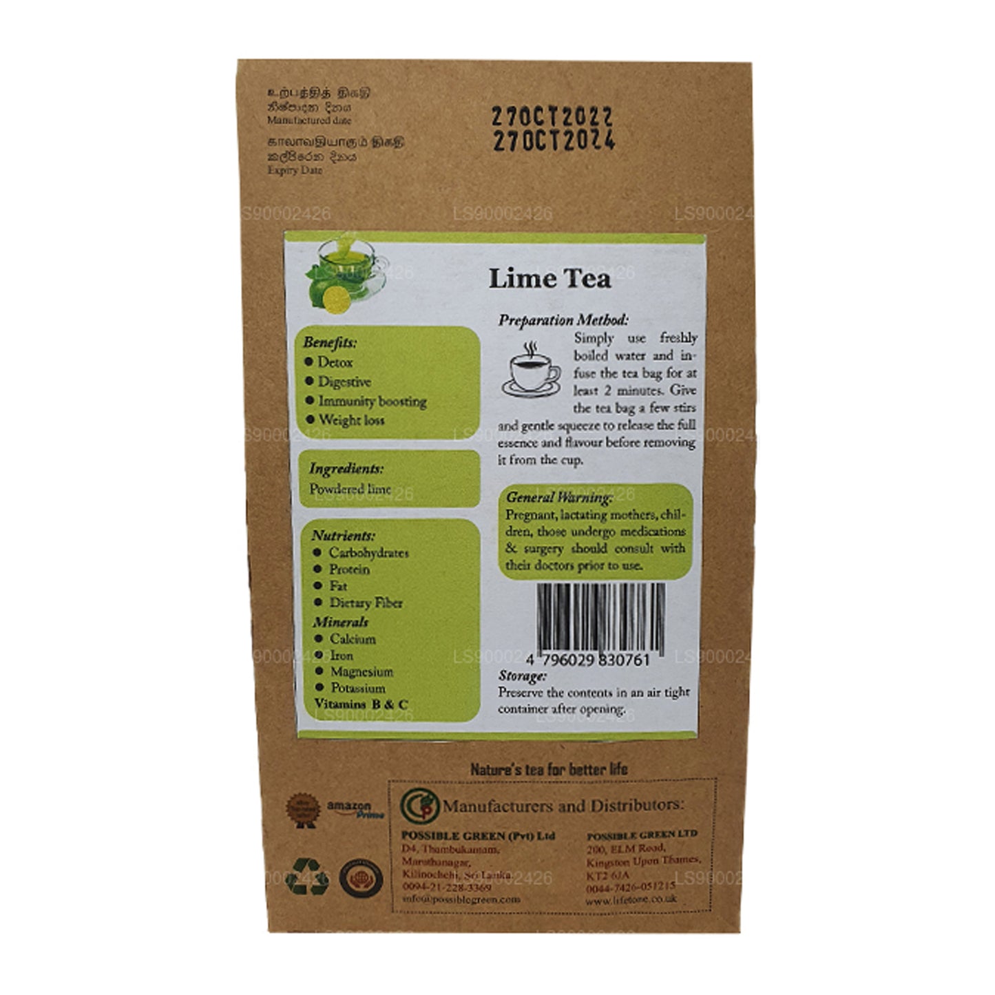 Lifetone Lime Tea (30g)