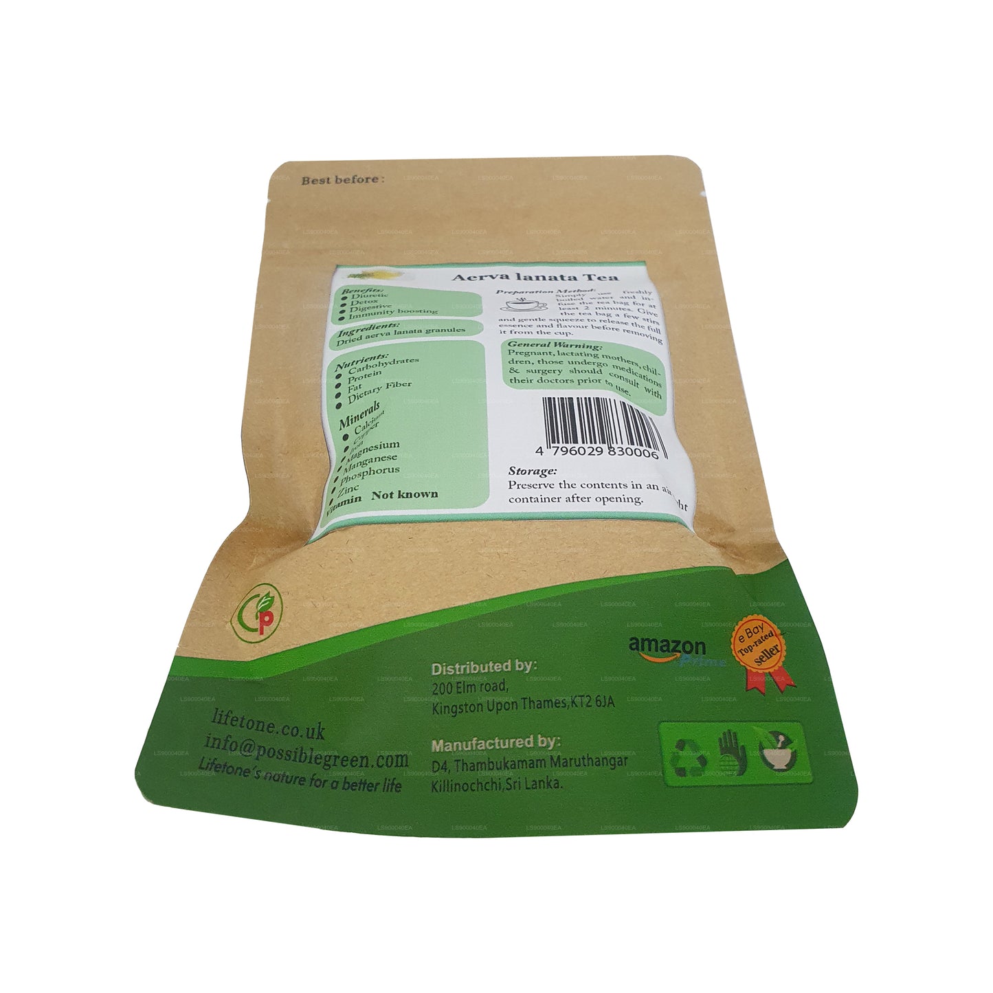 Lifetone Aerva Lanata Tea (30g)