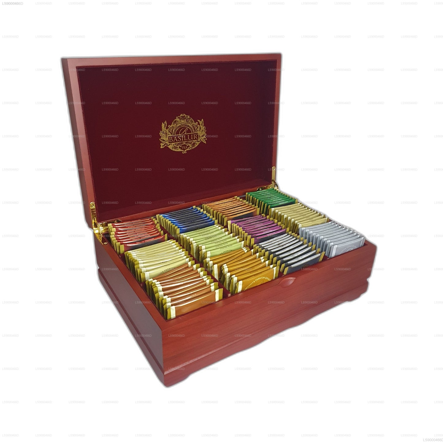 Basilur Executive Gifts puidust teekottide komplekt (235g) 120 teekotti