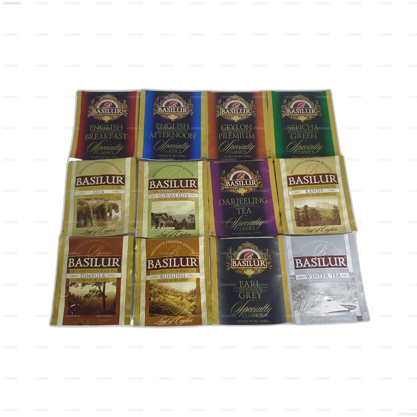 Basilur Executive Gifts puidust teekottide komplekt (235g) 120 teekotti