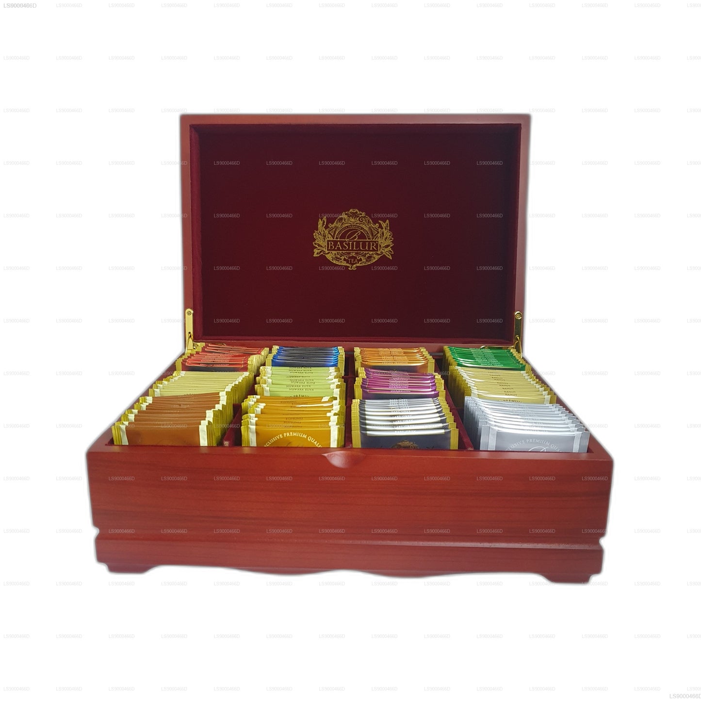 Basilur Executive Gifts puidust teekottide komplekt (235g) 120 teekotti