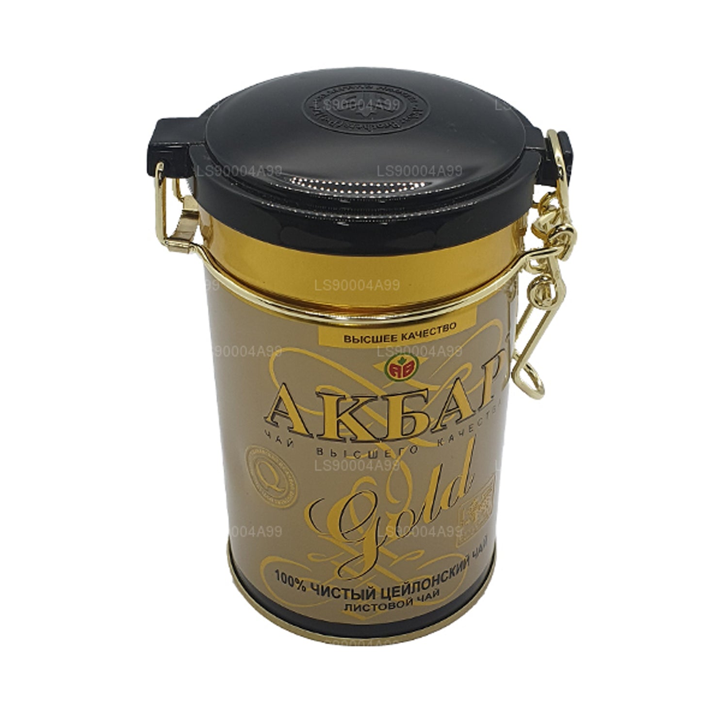 Akbar Premium Quality Gold Leaf Tea Caddy