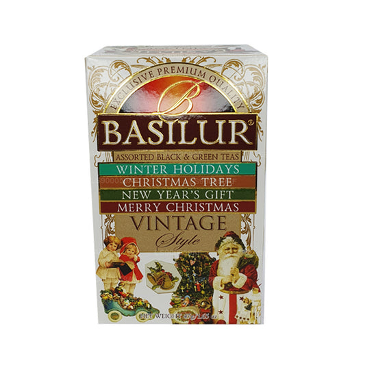 Basilur Vintage Style Assorted Black & Green Teas (47g) 25 Tea Bags