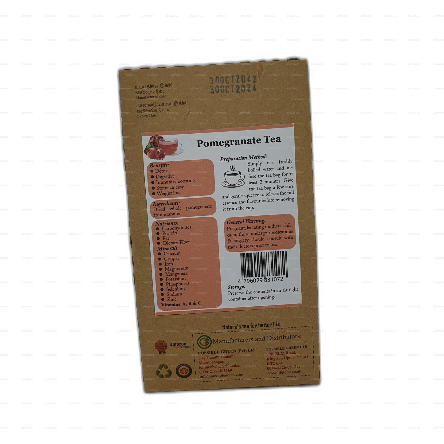 Lifetone Pomegranate Tea (30g)