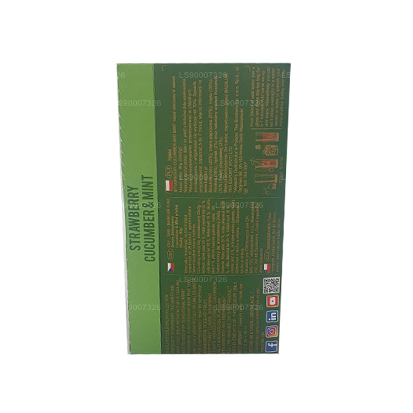 Basilur Cold Brew "Strawberry Cucumber and Mint" (40g) Box