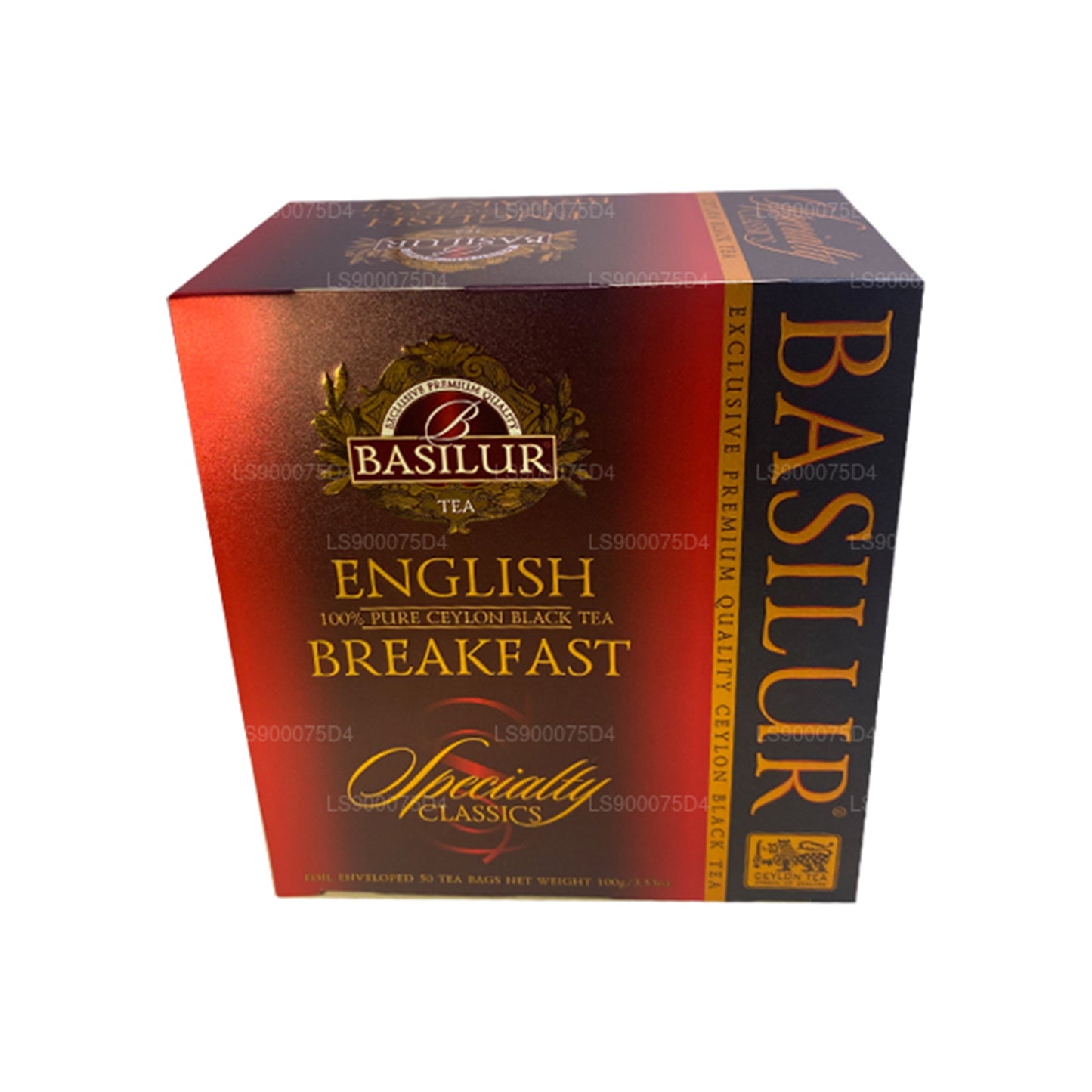 Basilur English Breakfast Pure Ceylon Black Tea Bags