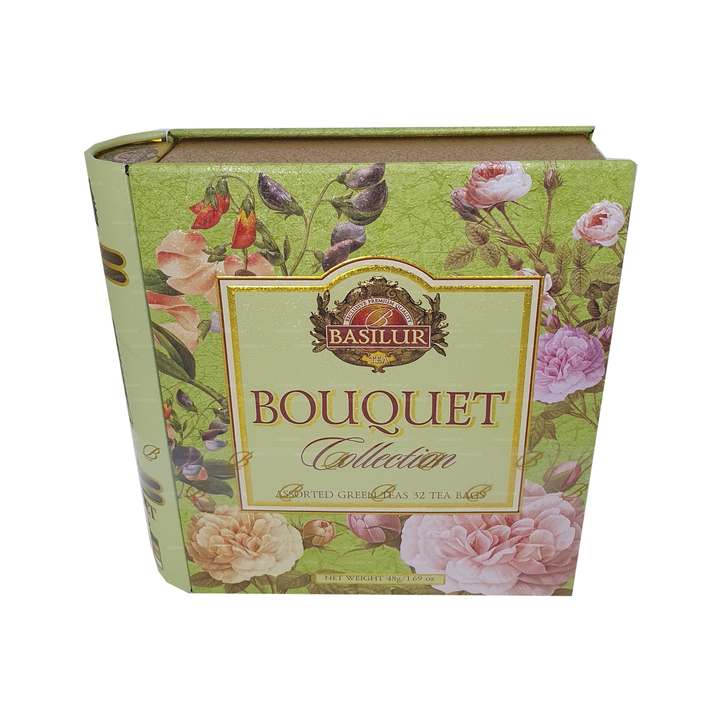 Basilur Exclusive Premium Green Tea Bouquet Collection (48g) 32 Tea Bags