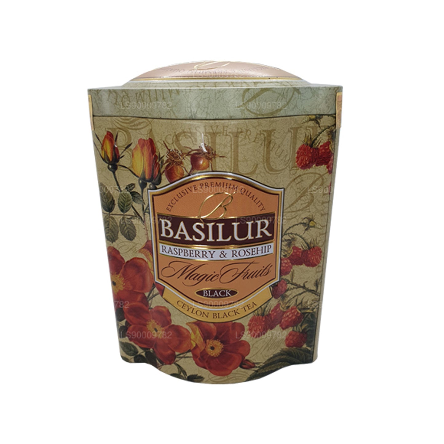 Basilur Magic Fruits Raspberry and Rosehip (100g) Tin Caddy