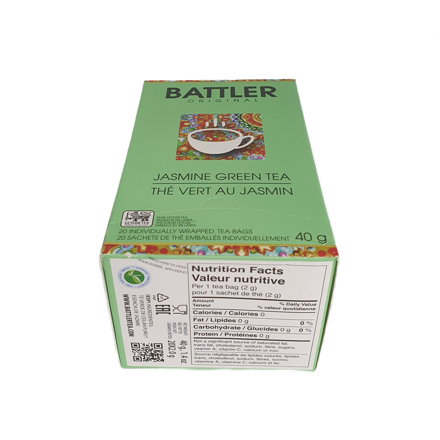 Battler Original jasmiini roheline tee (40g) 20 teekotti