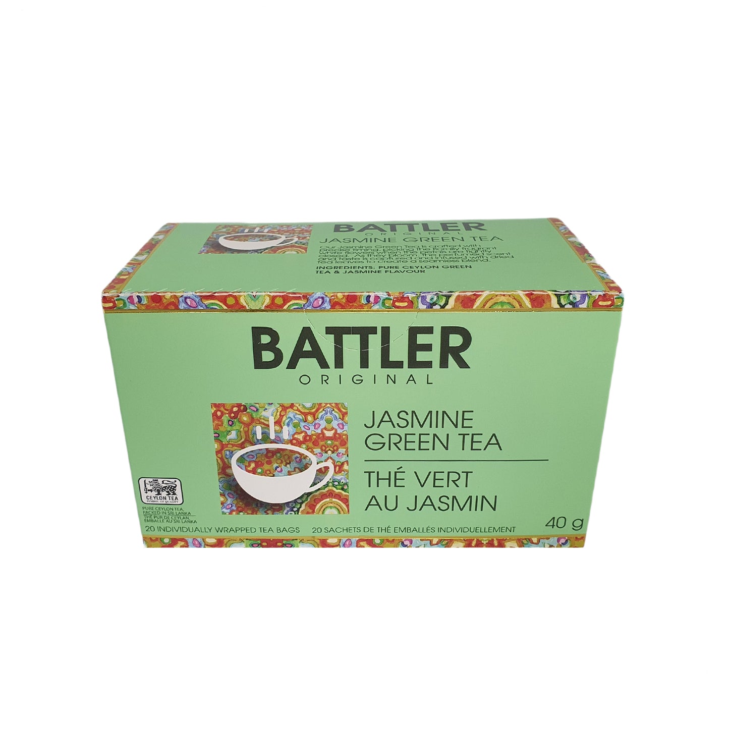 Battler Original jasmiini roheline tee (40g) 20 teekotti