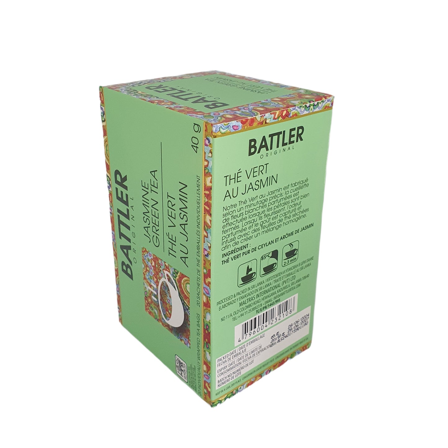 Battler Original jasmiini roheline tee (40g) 20 teekotti