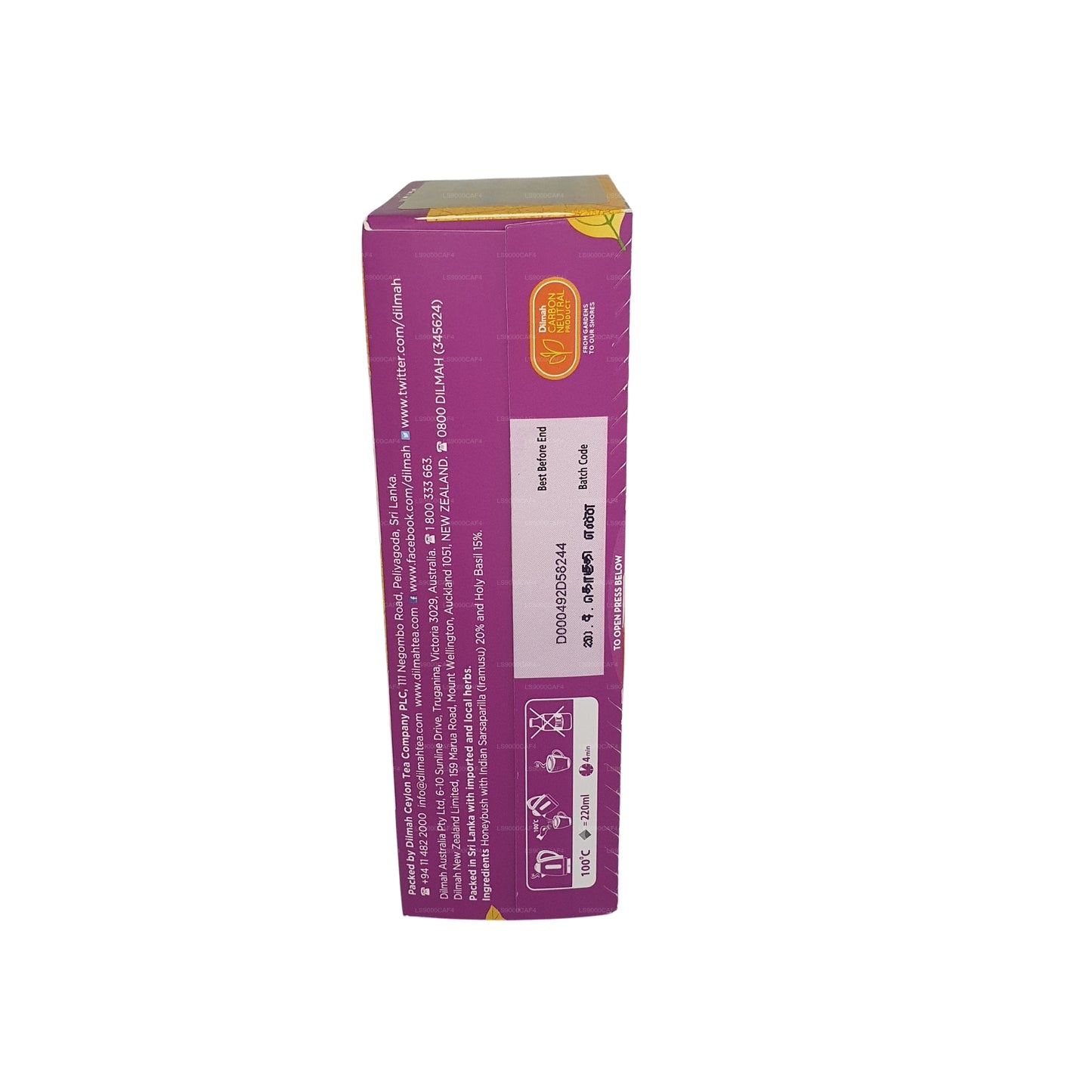 Dilmah Arana Detox Natural Herbal Infusion (20 Tagless Tea Bags)