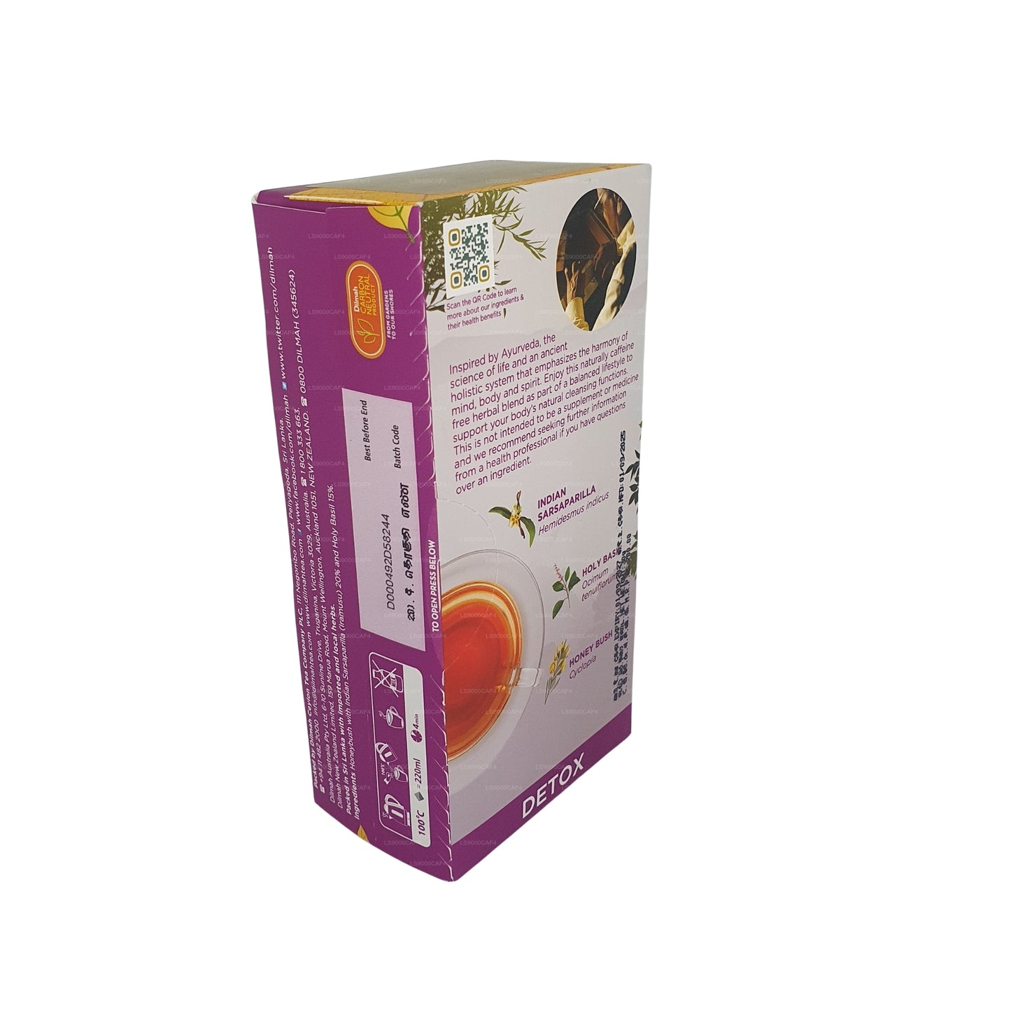 Dilmah Arana Detox Natural Herbal Infusion (20 Tagless Tea Bags)