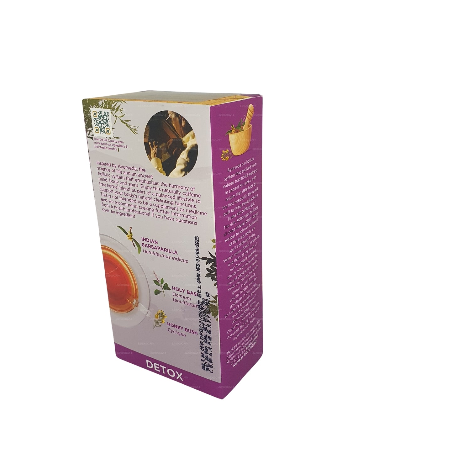 Dilmah Arana Detox Natural Herbal Infusion (20 Tagless Tea Bags)