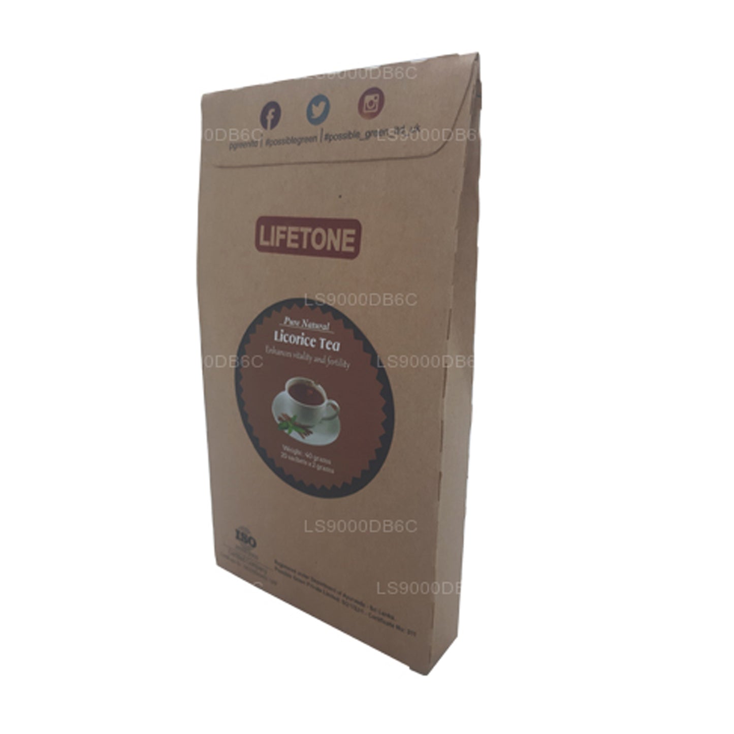 Lifetone Licorice Tea (40g) 20 Tea Bags