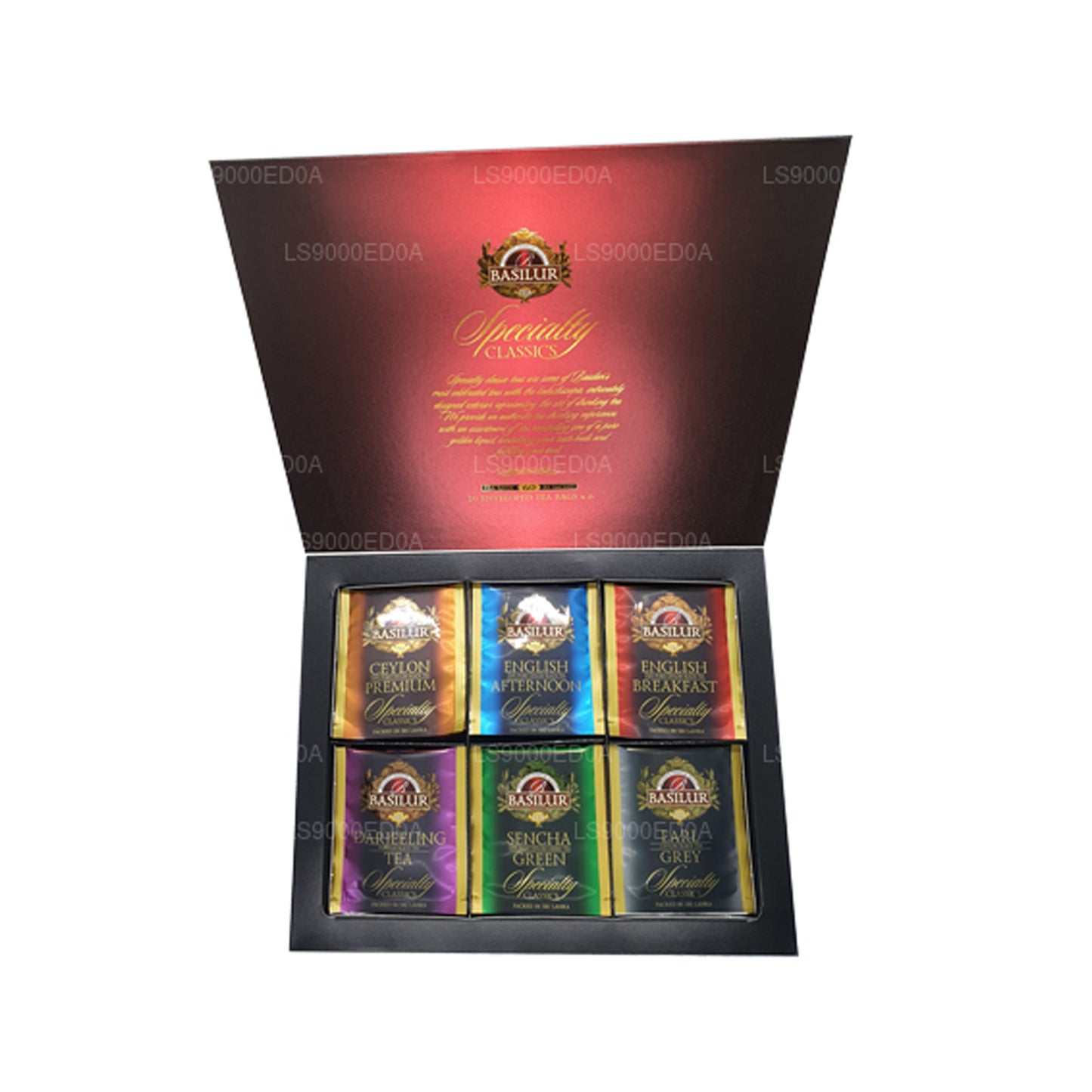 Basilur Giftbox Assorted Specialty Classics (115g) 60 Enveloped Tea Bags