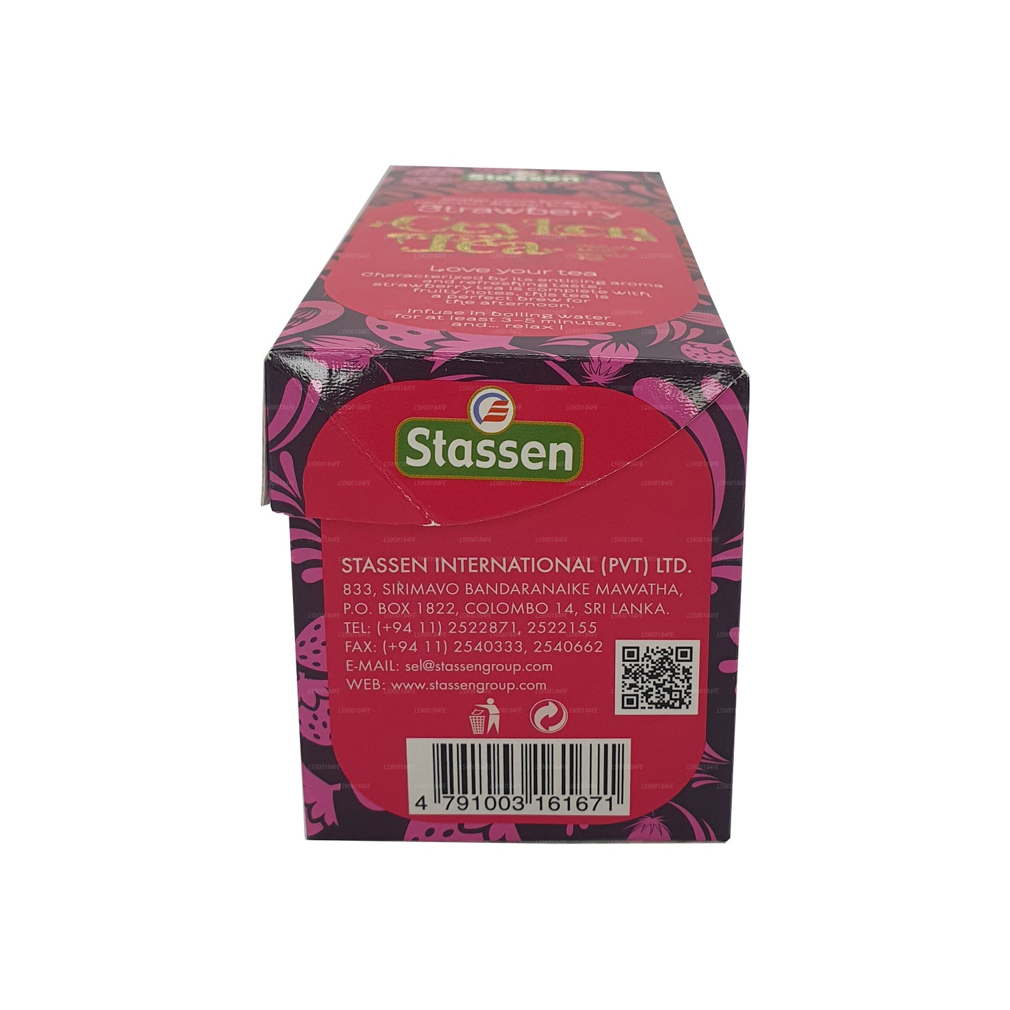 Stassen Strawberry Tea (37.5g) 25 Tea Bags