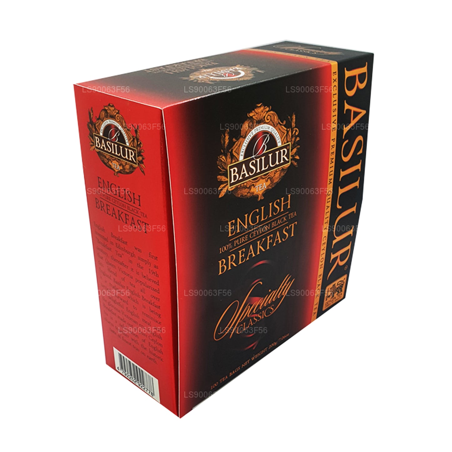 Basilur English Breakfast Pure Ceylon Black Tea Bags
