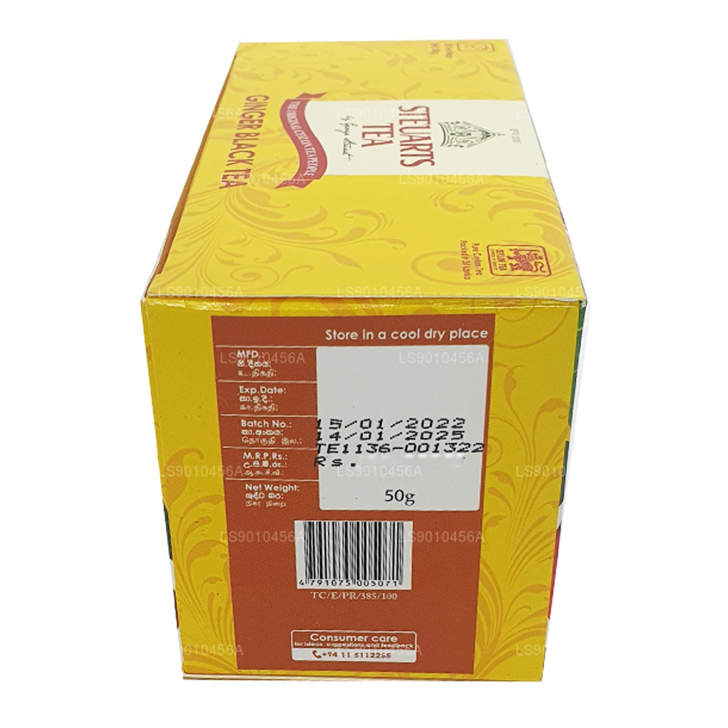 George Steuart Ginger Black Tea (50g) 25 Tea Bags