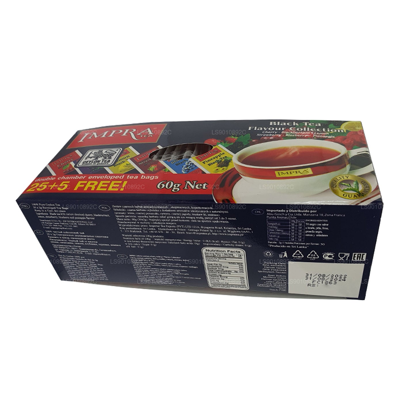 Impra Flavor Collection Ceylon Black Tea (60g) 30 Tea Bags