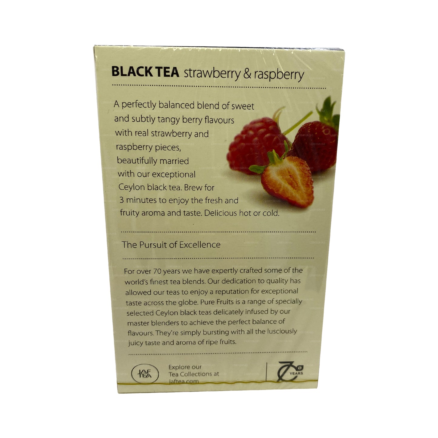 Jaf Tea Strawberry and Raspberry Black Tea (30g) 20 Envelope Tea Bags