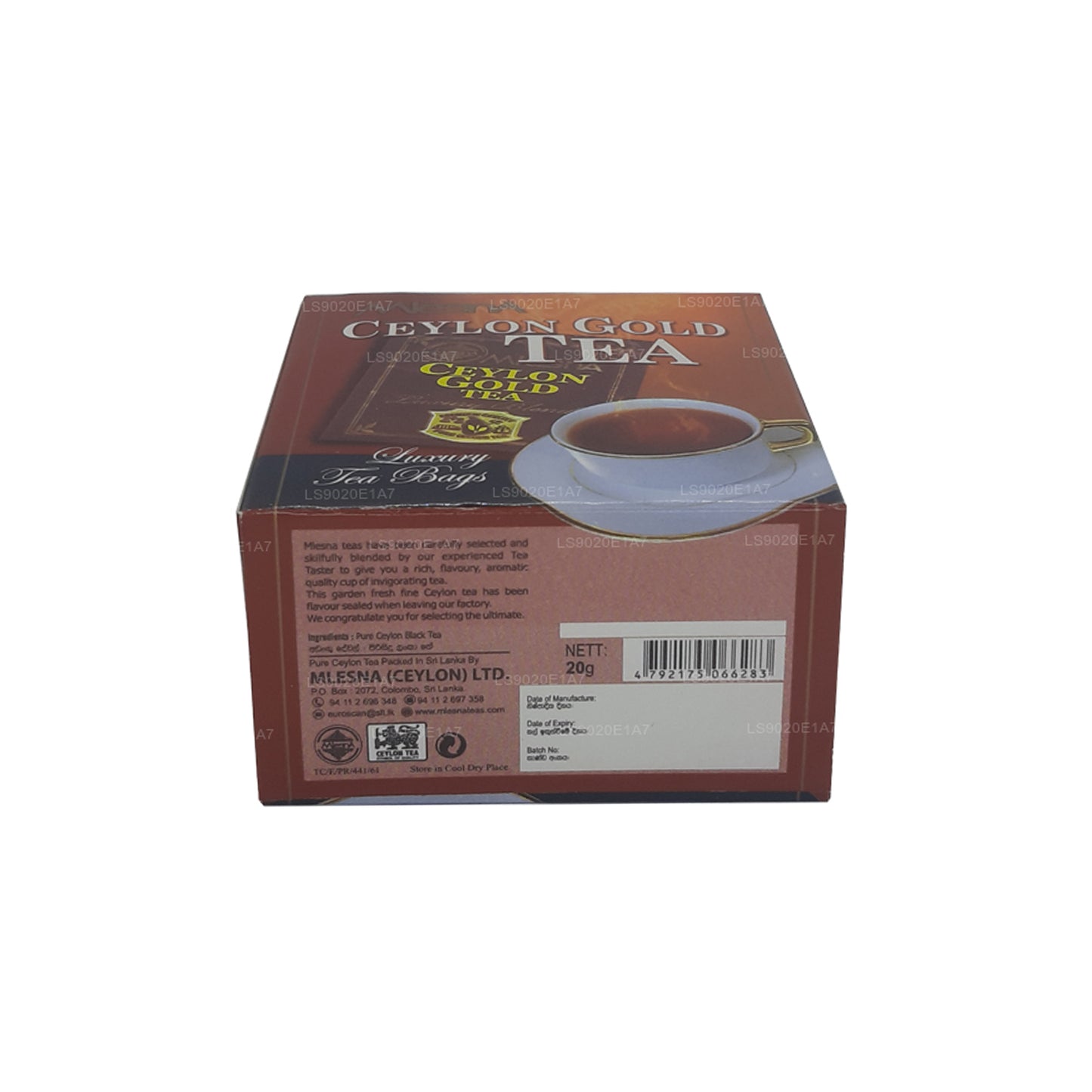 Mlesna Ceyloni kuldtee kotikesed