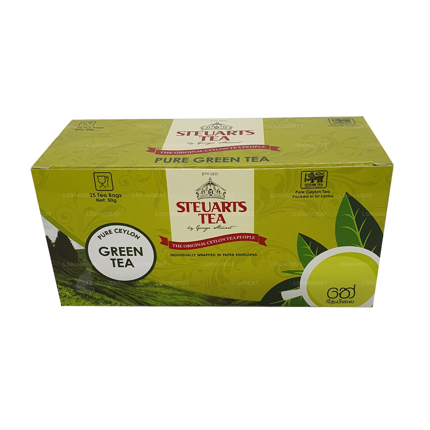 George Steuarts Pure Green Tea (50g) 25 Tea Bags