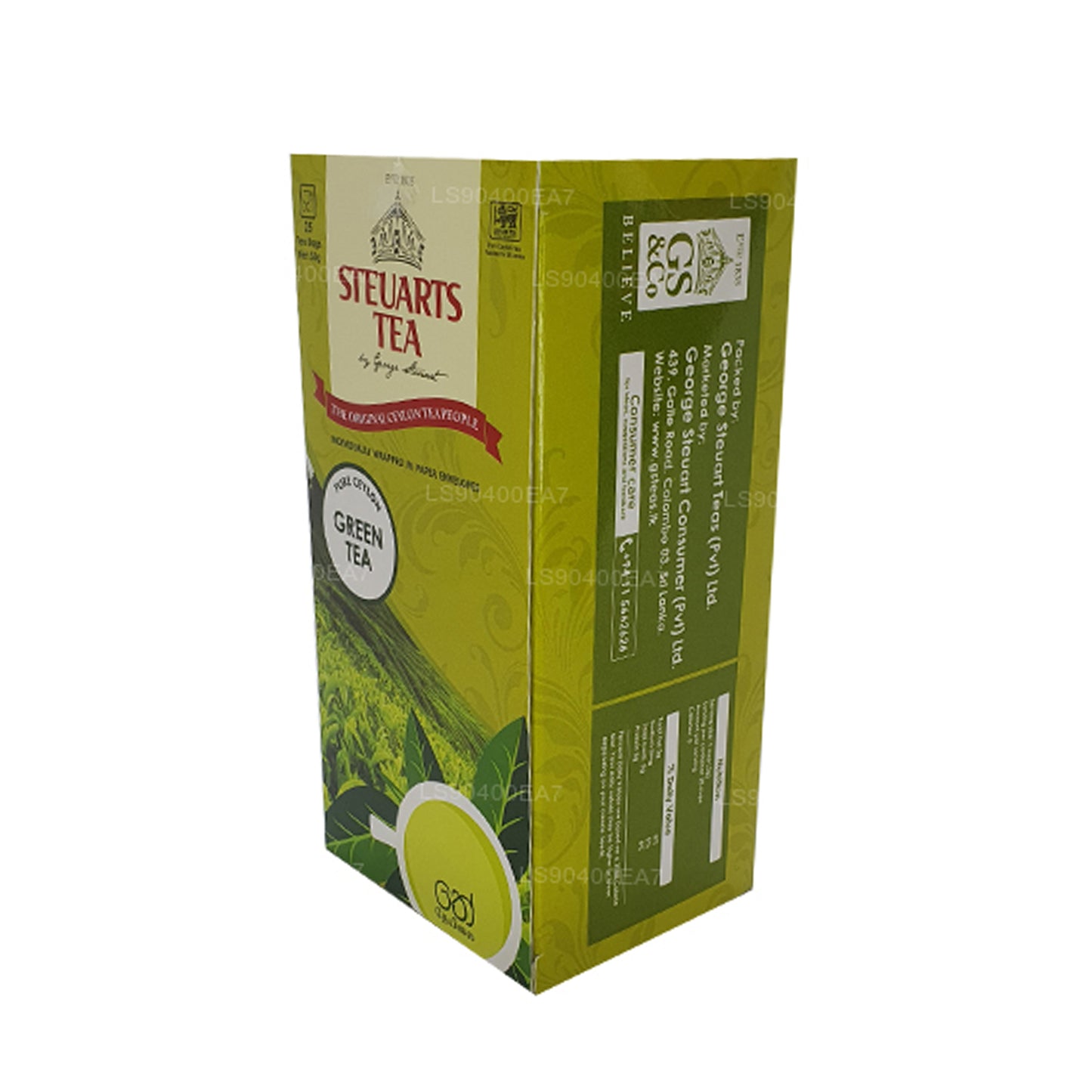 George Steuarts Pure Green Tea (50g) 25 Tea Bags