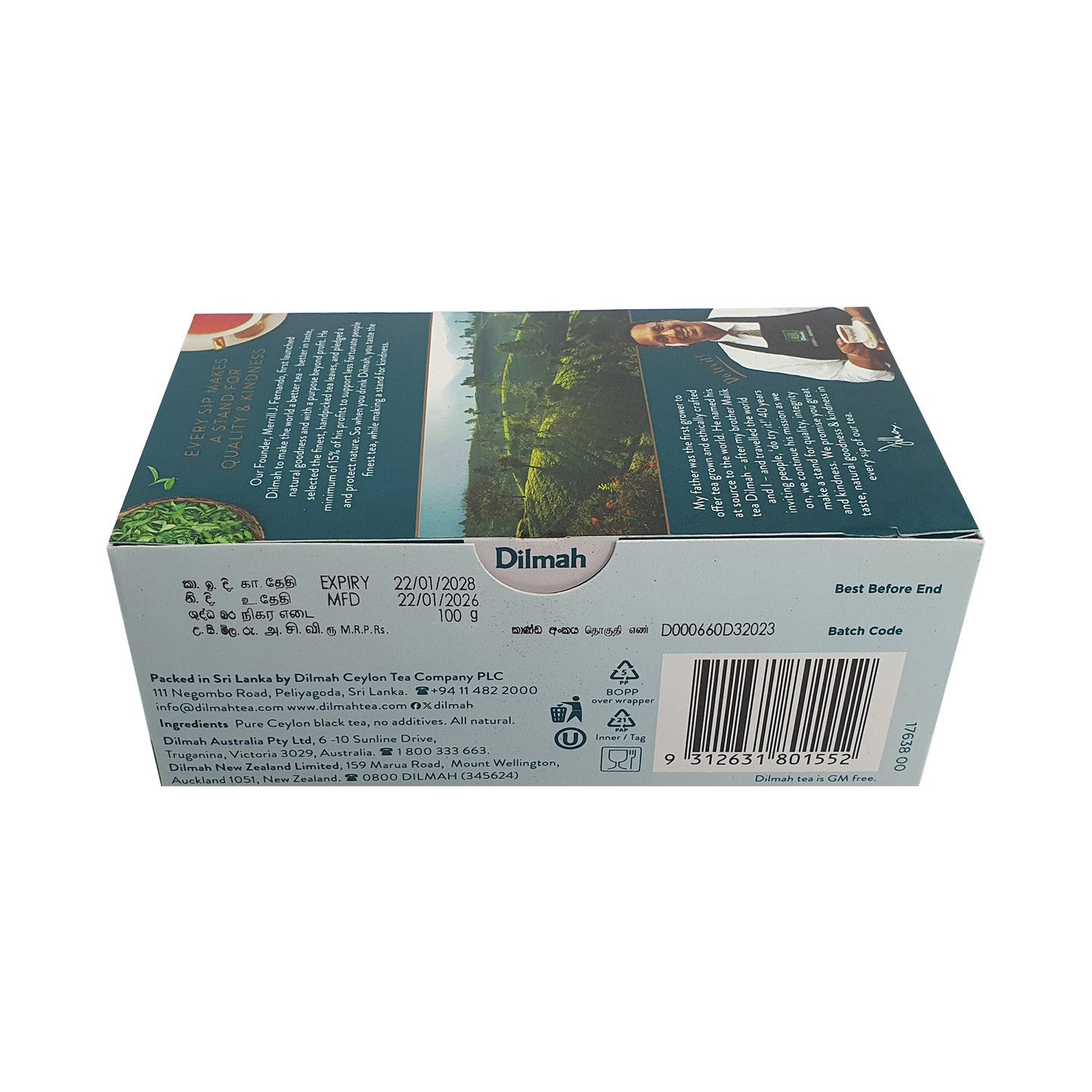 Dilmah Premium Ceyloni teekotid
