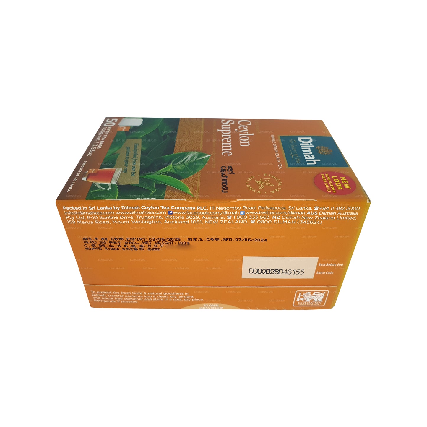 Dilmah Ceylon Supreme (100g) 50 Tea Bags