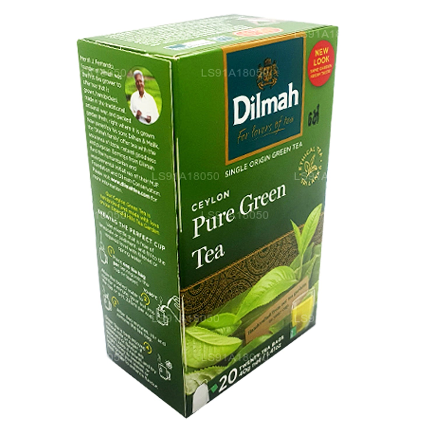 Dilmah Ceylon Pure Green Tea (40g) 20 Tea Bags