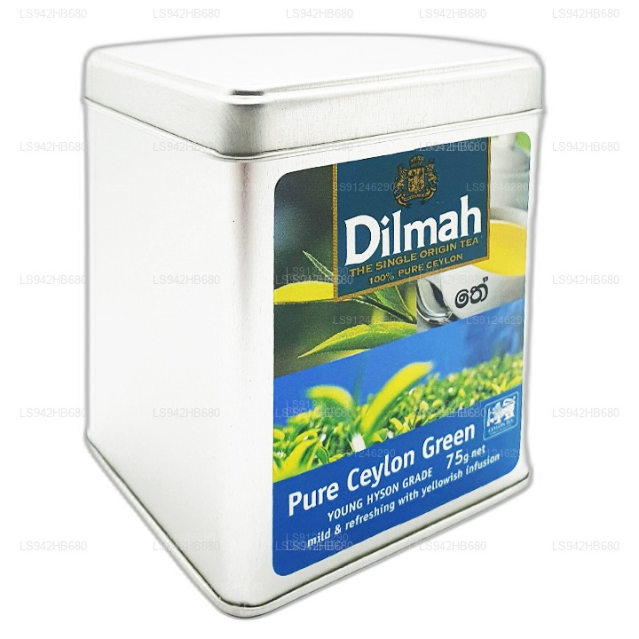 Dilmah Young Hyson Grade Loose Leaf Pure Ceylon Green Tea (75g) Caddy
