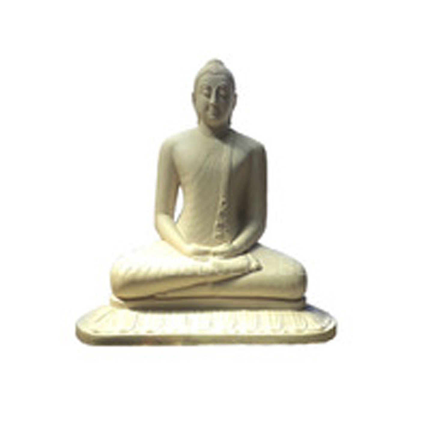Buddha kuju / Värvus: valge Materjalid: kivi (suurus: u 23 cm x 19 cm)