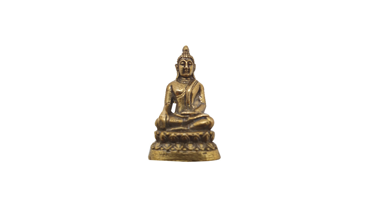 Miniature Brass Buddha Statue