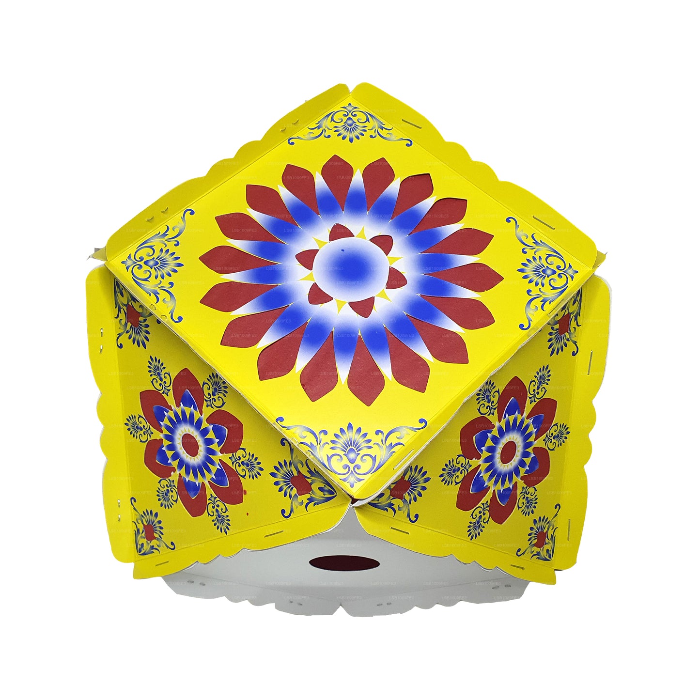 Lakpura Cardboard Vesak Lanterns (Atapattam Koodu) 3Pcs Pack