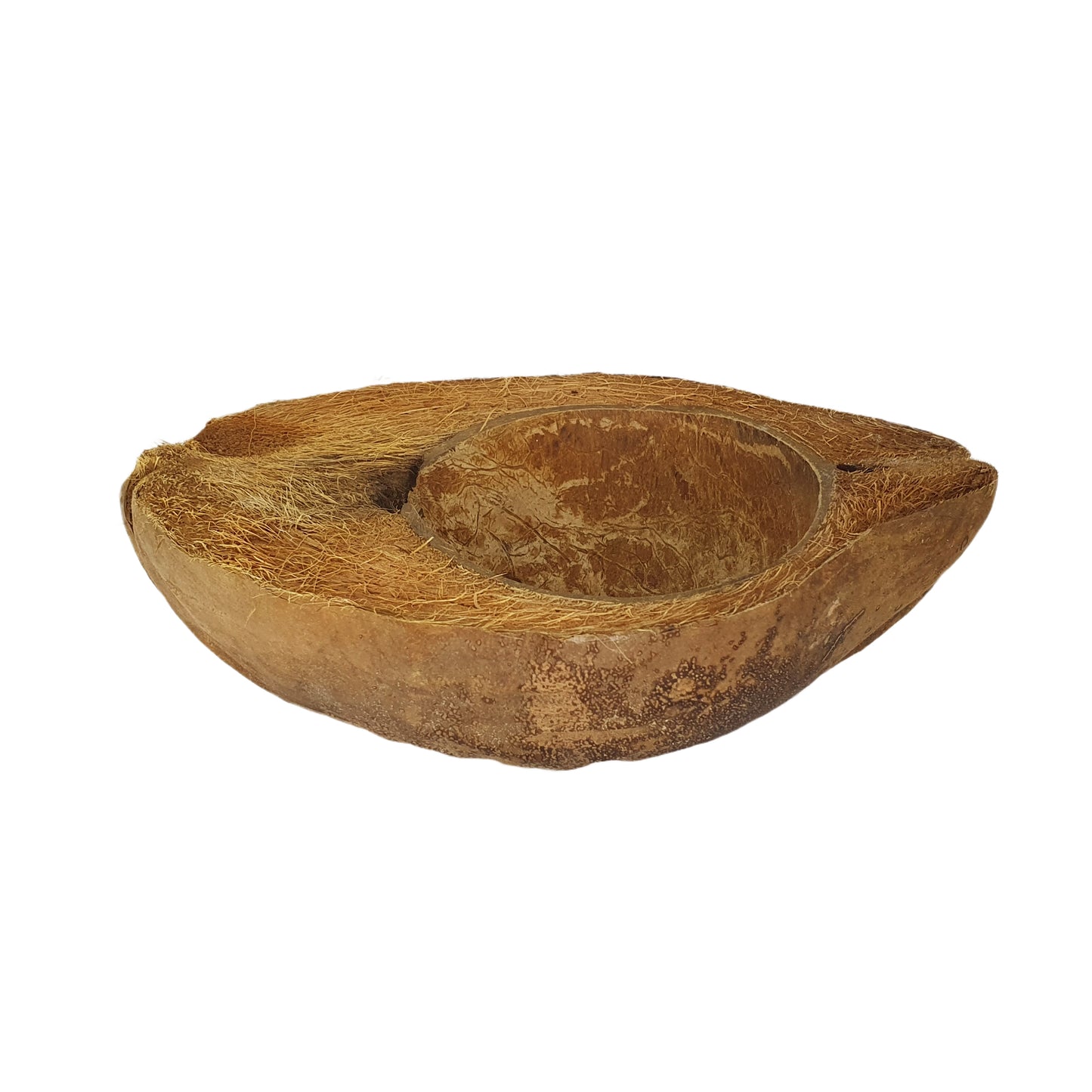 Bivenro Natural Coconut Pet Bowl Design (Free Size)