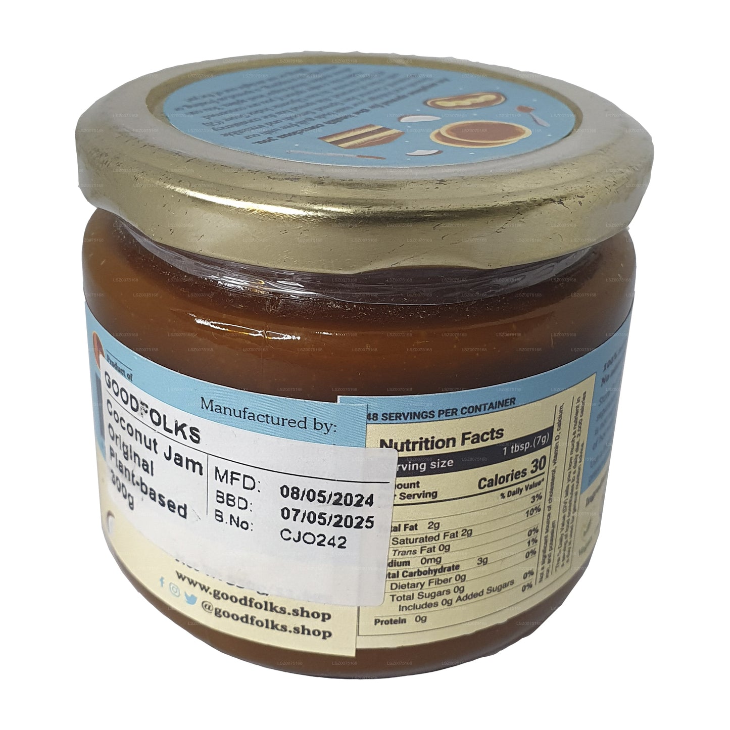 Goodfolks Natural Coconut Jam (300g)