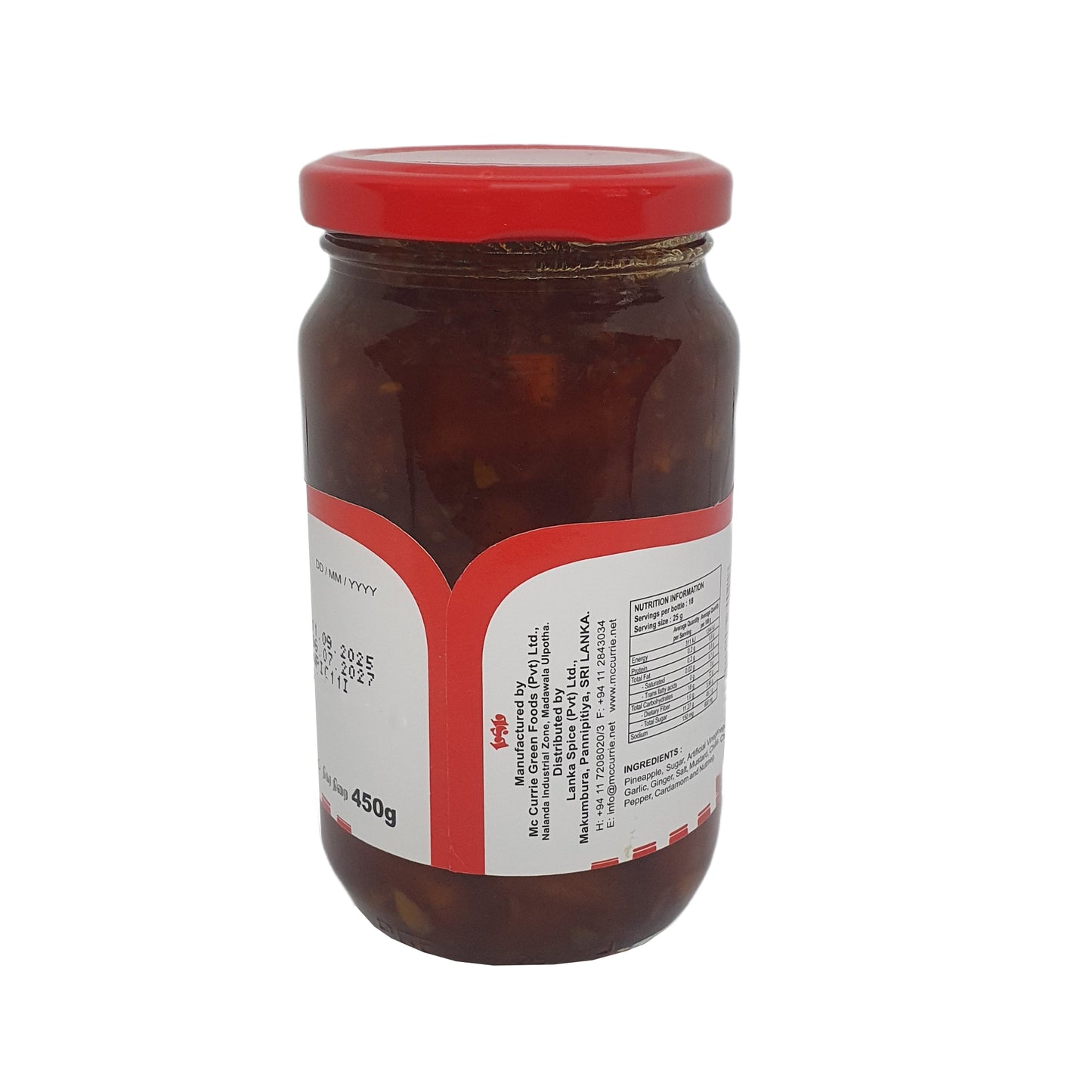 Mc Currie ananassi chutney (450g)