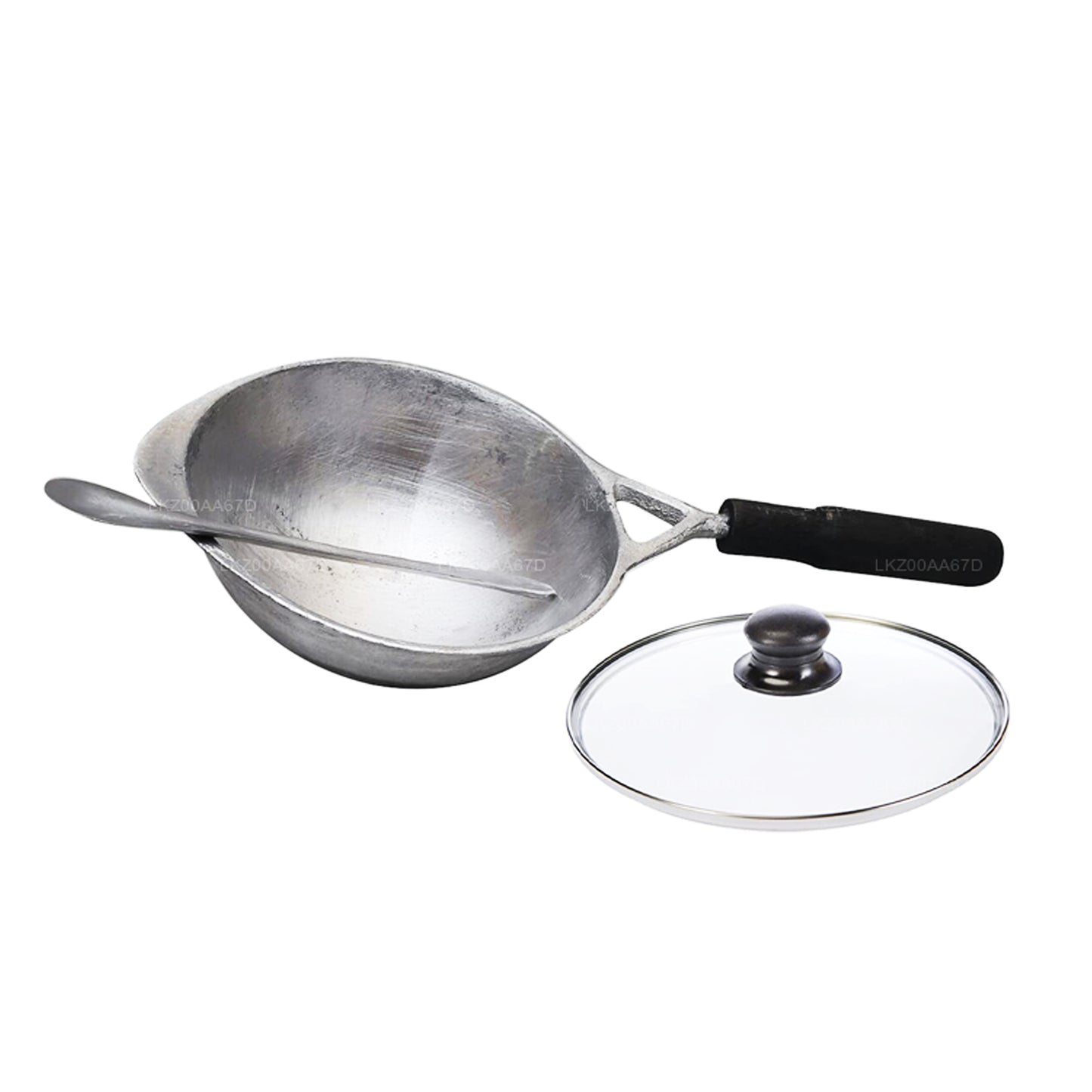 Lakpura® Aluminium Hopper Pan with Lid and Spatula