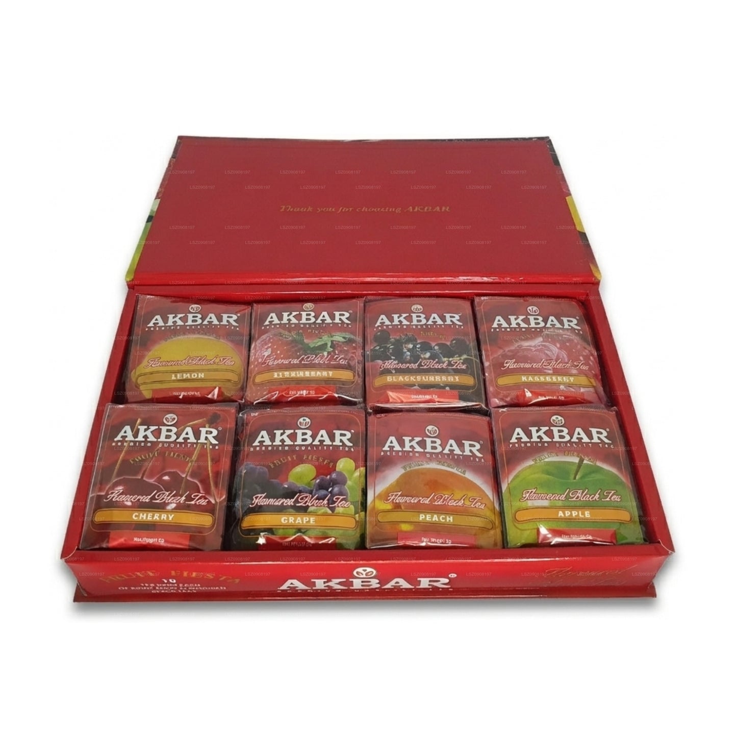 Akbar Fruit Fiesta Flavoured Black Tea Gift Box 80 Tea Bags (160g)