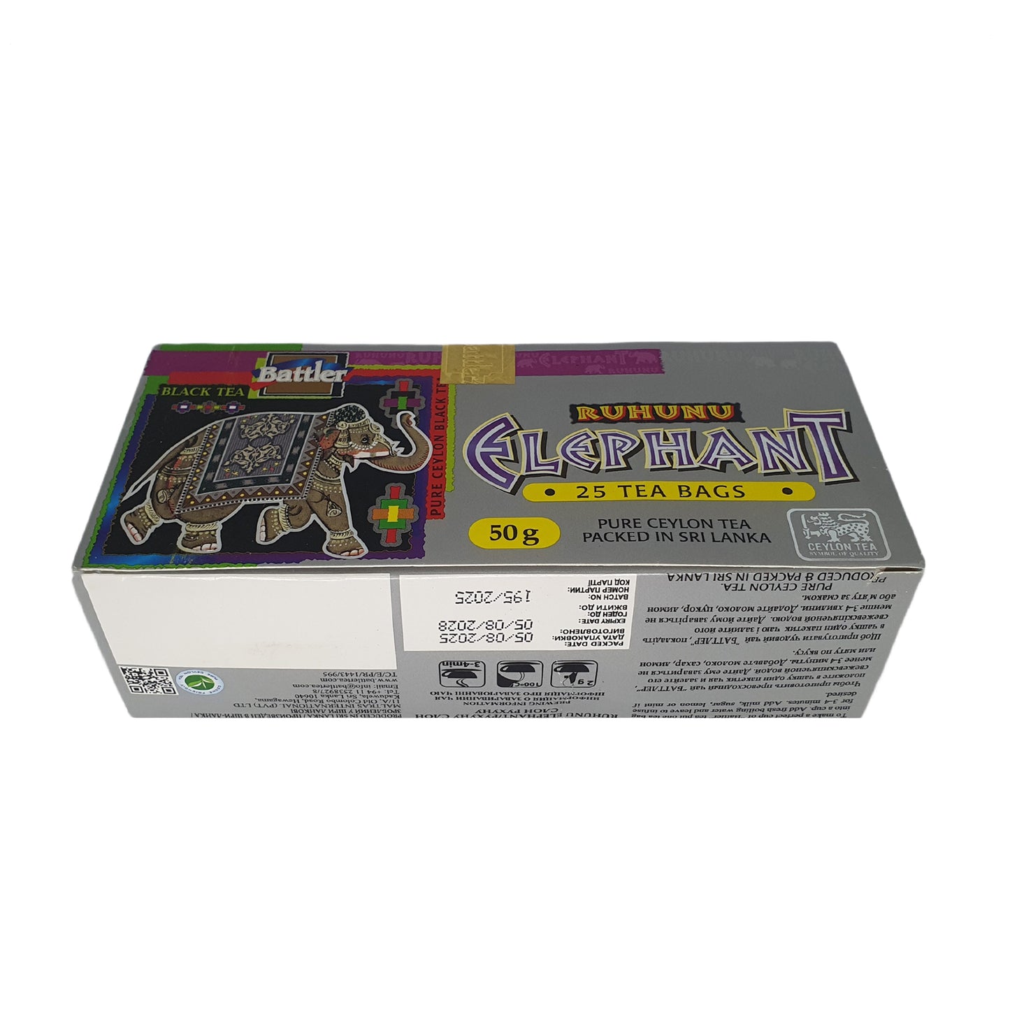 Battler Ruhunu Elephant (50g) 25 Tea Bags