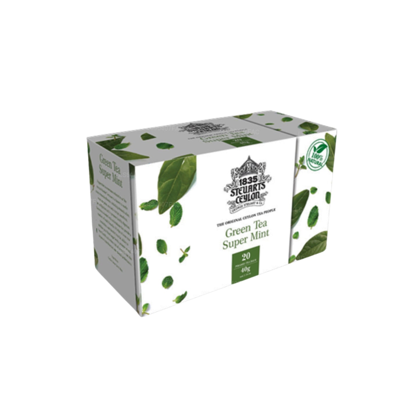 George Steuart roheline tee supermünt (40g) 20 teekotti