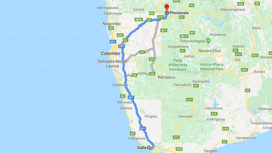 Galle City to Pinnawala City Private Transfer